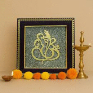 Ganesha Pyrite Frame