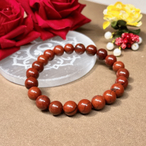 Red Jasper  Bracelet 24 beads